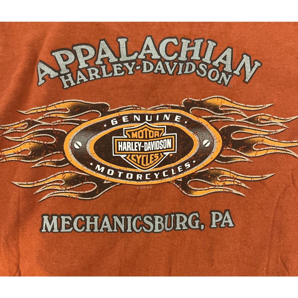 Harley Davidson Appalachian Mechanicsburg PA Ride Legend XL Beefy Tee Shirt Men